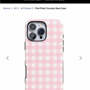 CASELY Pink Plaid Phone Case